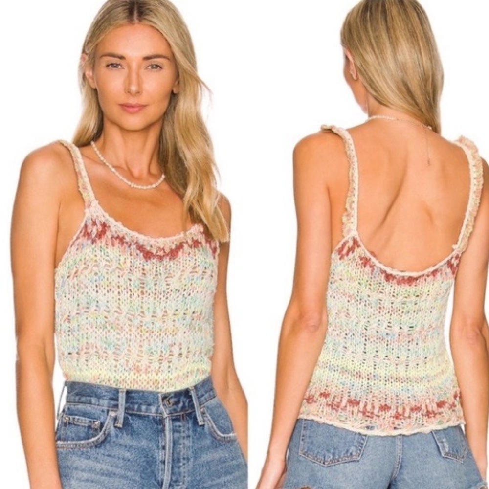 (A5) Free People Palmetto Tank in Candied Dream Combo, Size Small, NWT‎